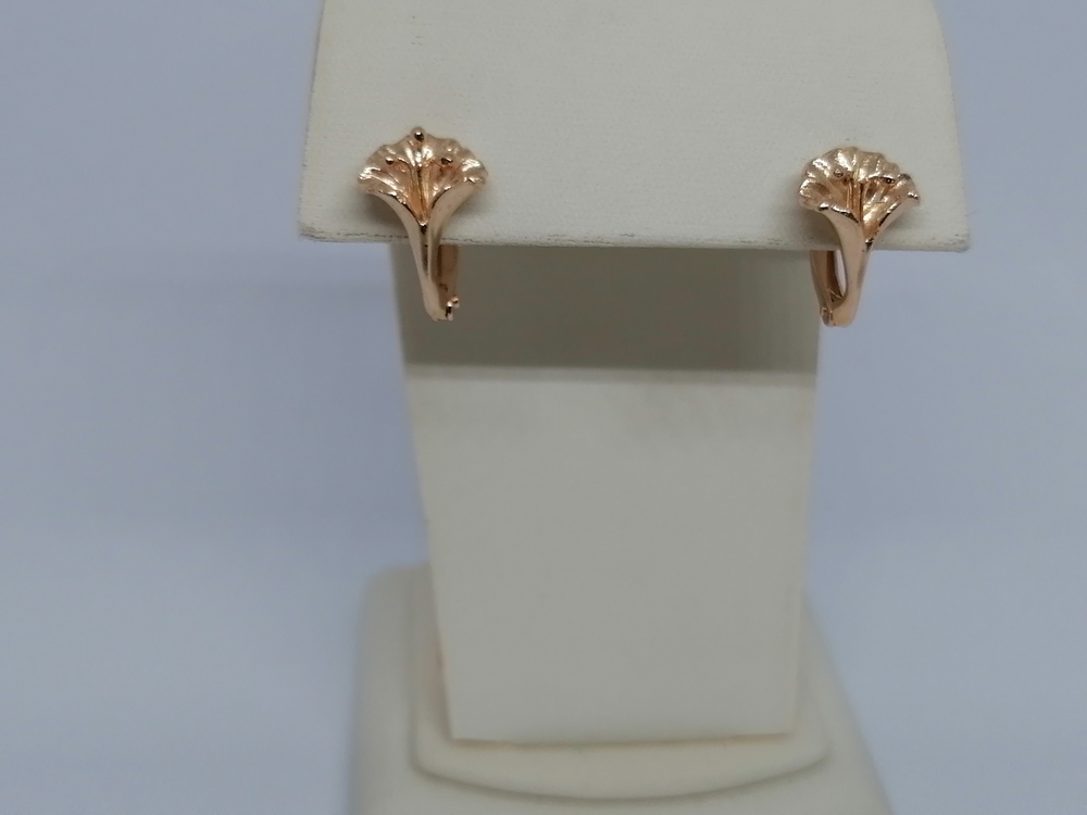 СЕРЬГИ БЕЗ КАМНЯ (Au 585)