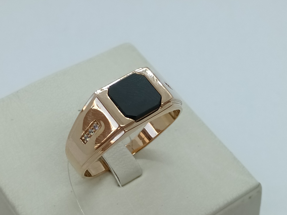 ПЕЧАТКА С КАМНЯМИ (Au 585)