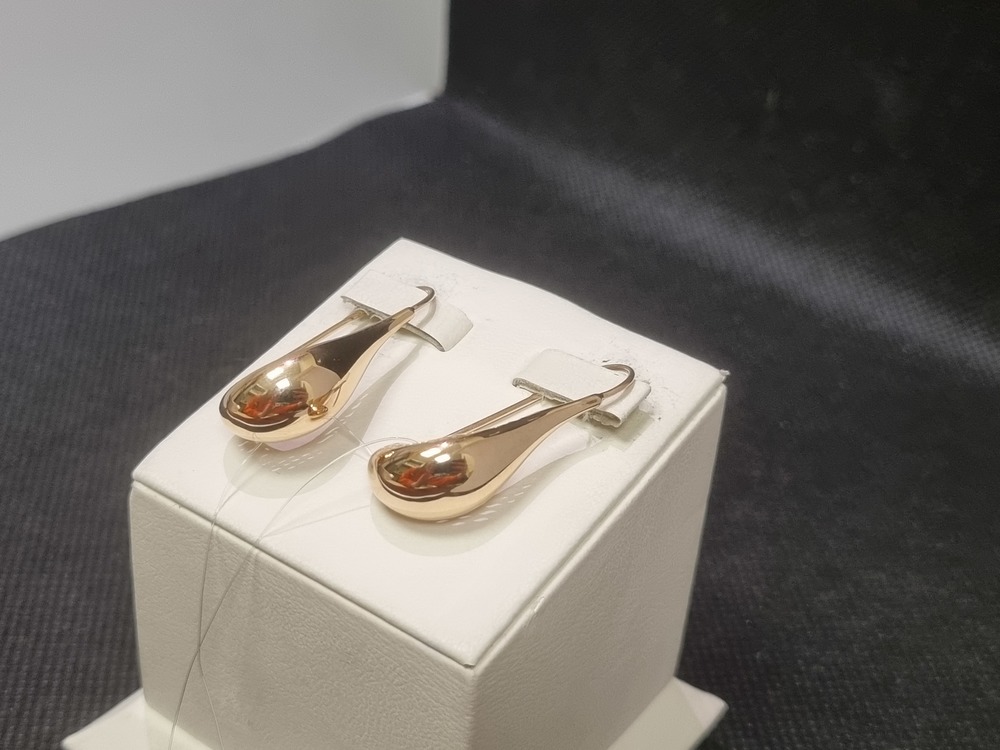 СЕРЬГИ ПЕТЕЛЬКА без камня (Au 585)