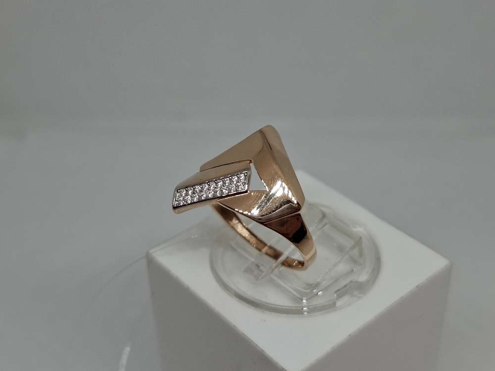 КОЛЬЦО С КАМНЯМИ (Au 585)