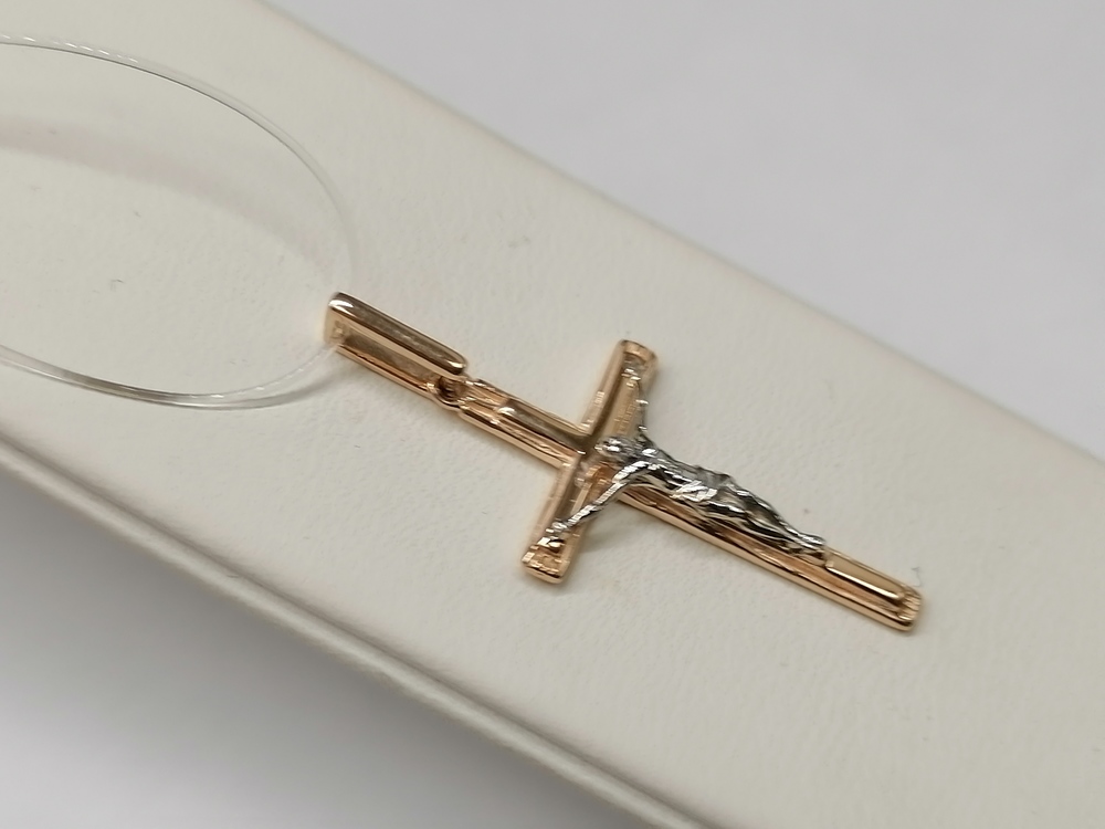 00-63-0131-00 ПОДВЕСКА КРЕСТ без камня (Au 585)