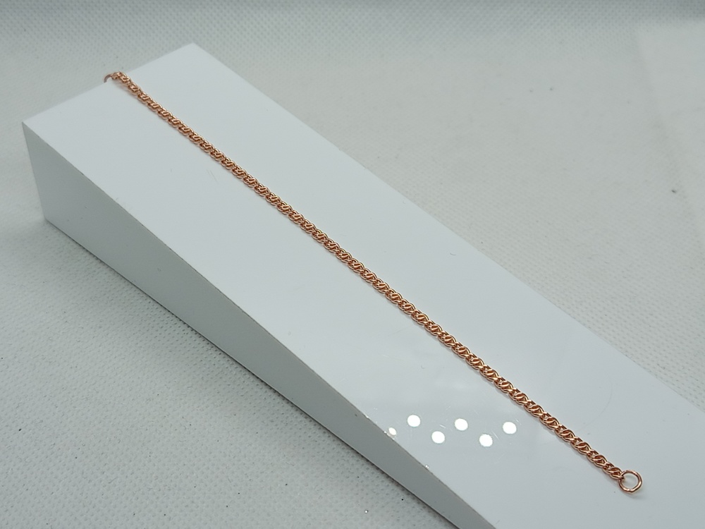 БРАСЛЕТ ПУСТОТЕЛЫЙ Якорное (Au 585)