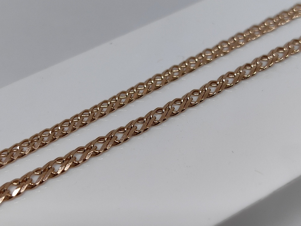 ЦЕПЬ ПОЛНОВЕСНАЯ Ромб двойной (Au 585)