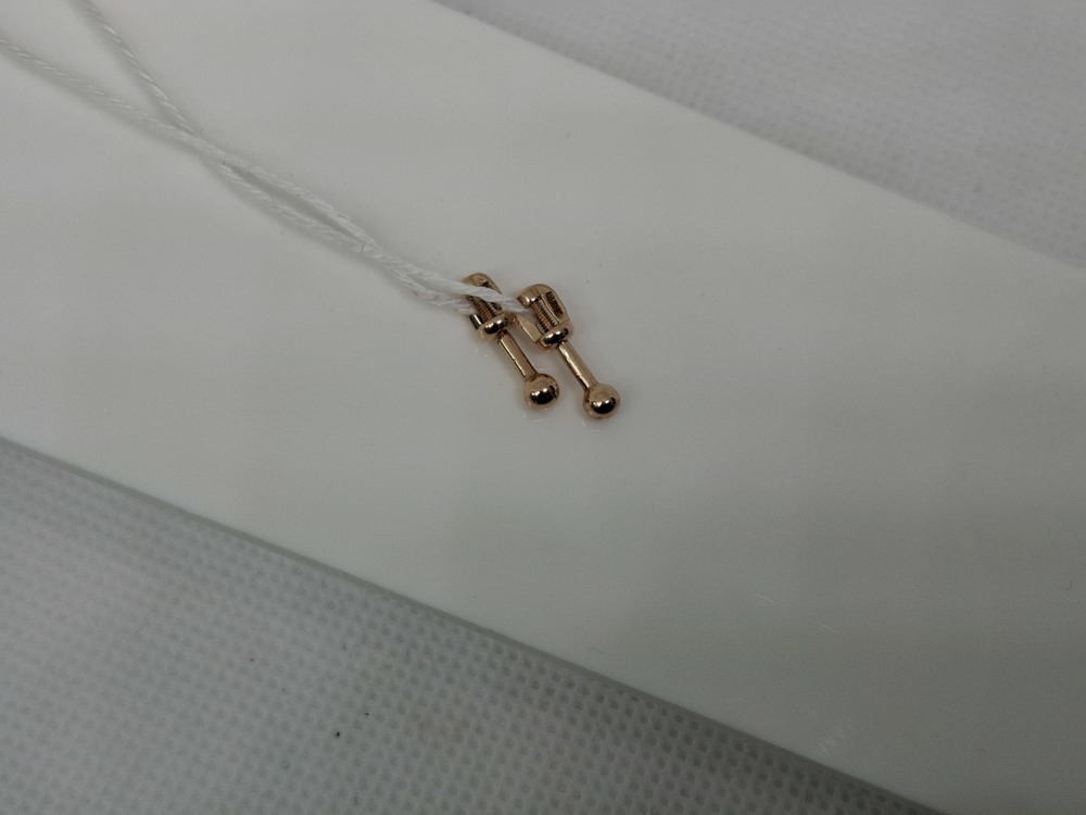 СПУС585 СЕРЬГИ ПУСЕТЫ (Au 585)