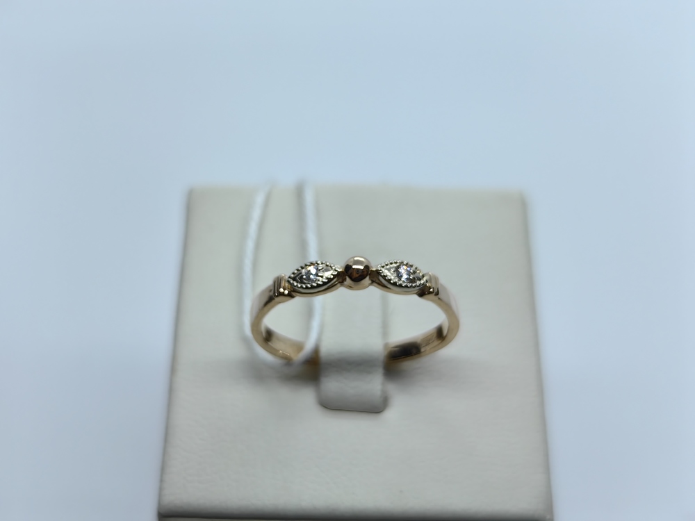 КОЛЬЦО С КАМНЯМИ (Au 585)