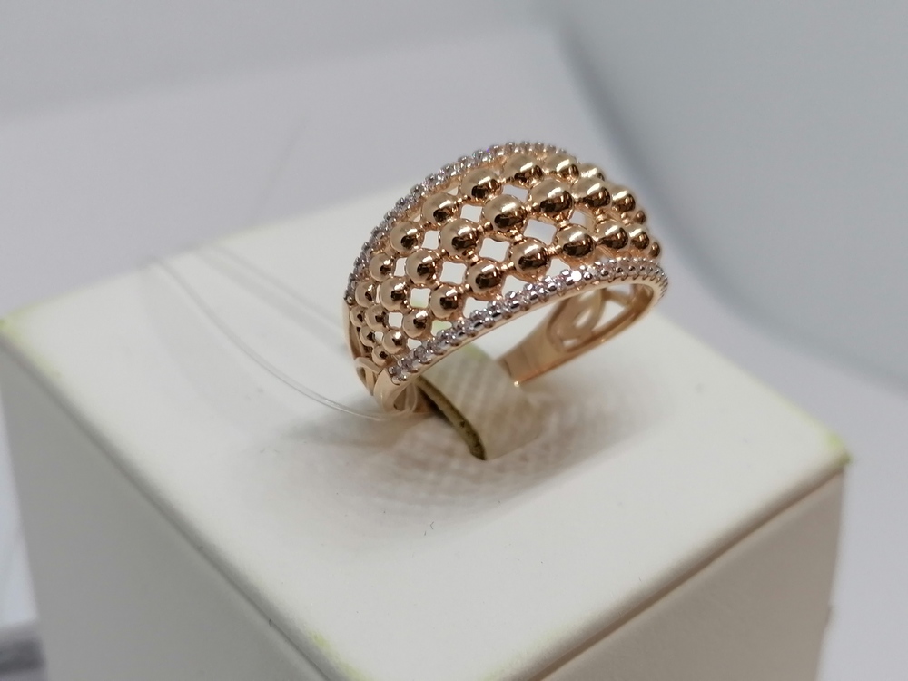 04-61-0271-00 КОЛЬЦО С КАМНЯМИ (Au 585)