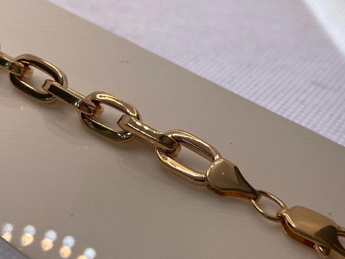 БРАСЛЕТ ПУСТОТЕЛЫЙ Якорное (Au 585)