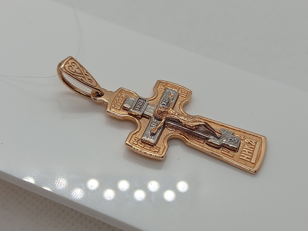 ПОДВЕСКА КРЕСТ без камня (Au 585)