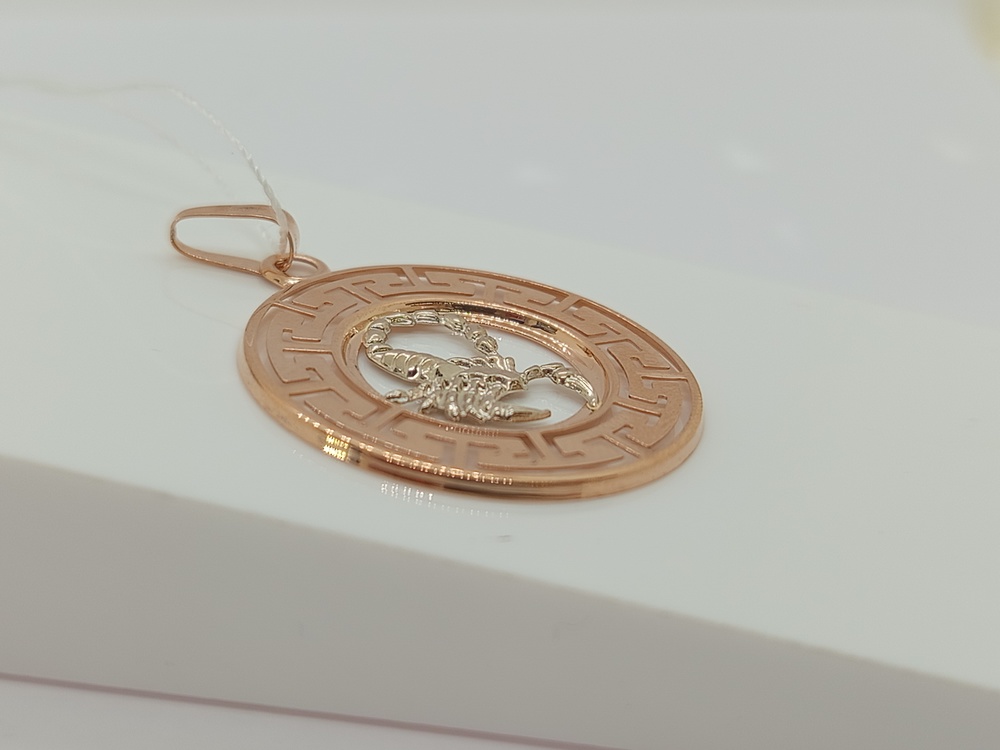 ПОДВЕСКА ЗНАК ЗОДИАКА СКОРПИОН (Au 585)