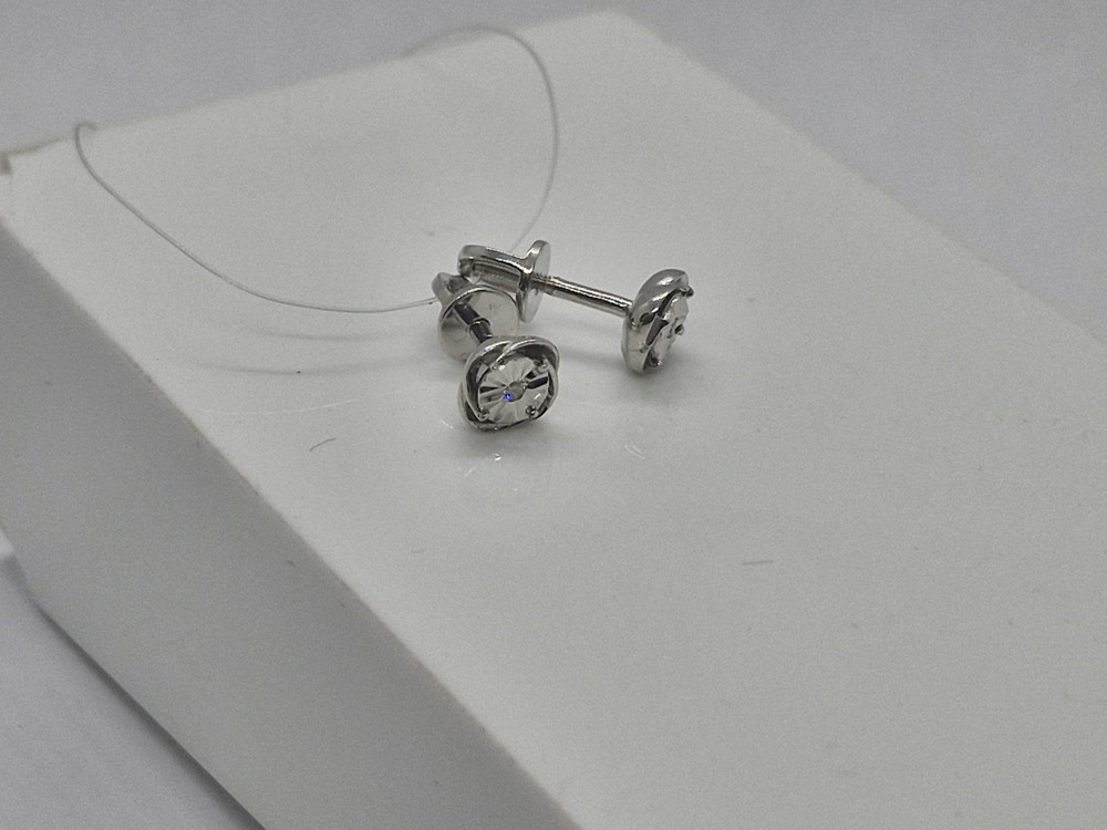 СЕРЬГИ БРИЛЛИАНТ (Ag 925)