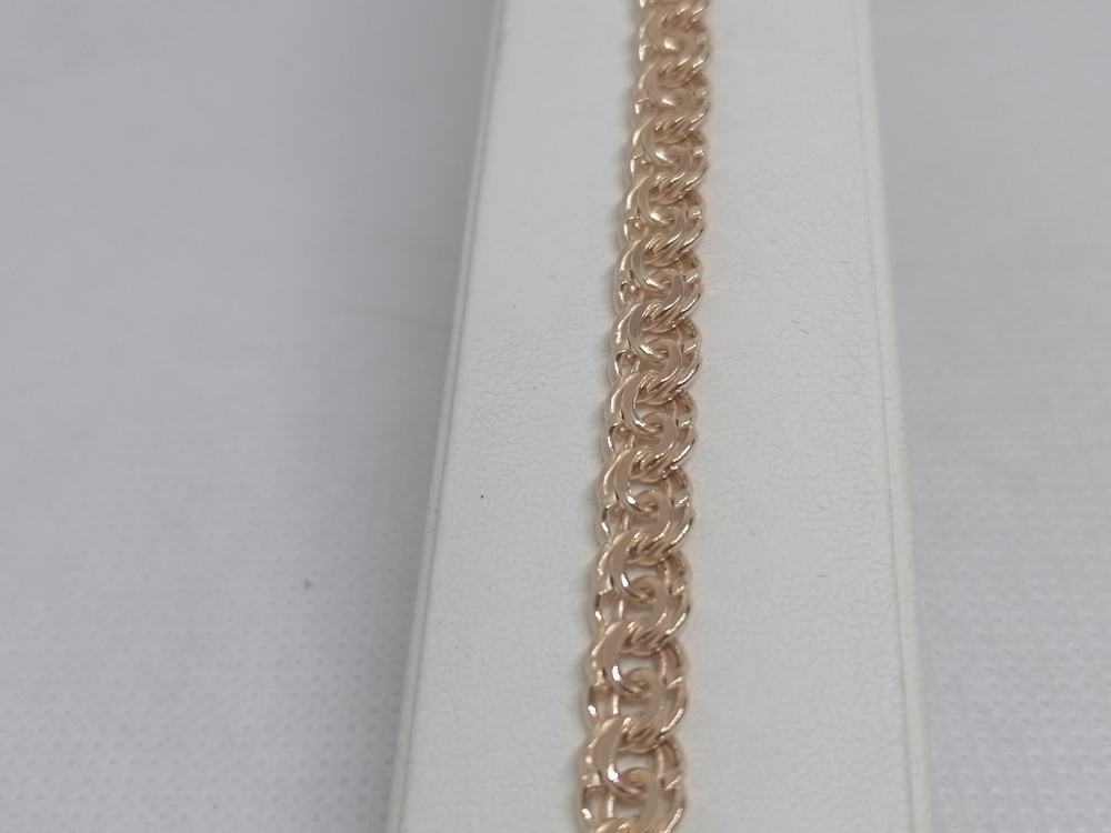 БРАСЛЕТ ПУСТОТЕЛЫЙ Бисмарк (Au 585)