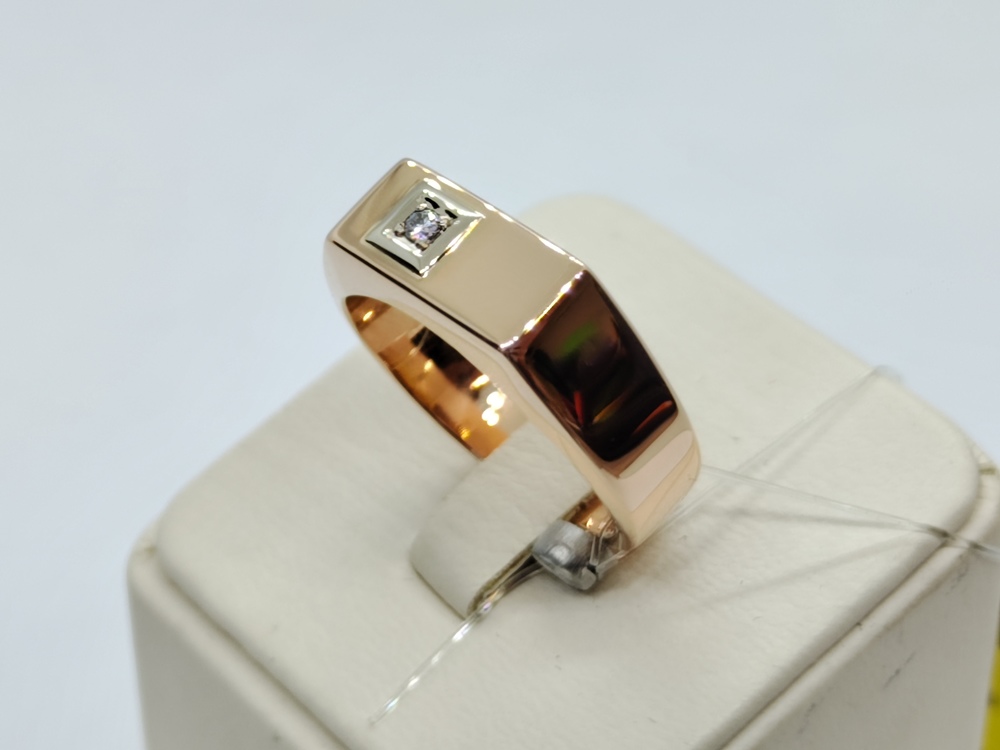 КОЛЬЦО ПЕЧАТКА с камнем (Au 585)