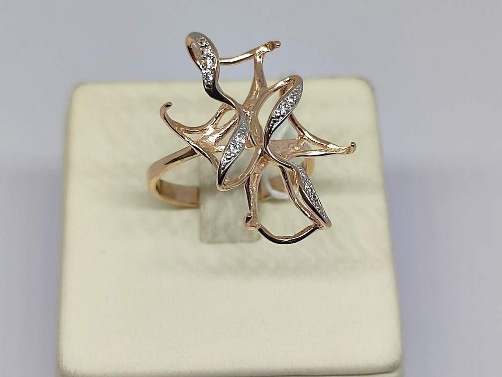 КОЛКМИ585 КОЛЬЦО С КАМНЯМИ (Au 585)