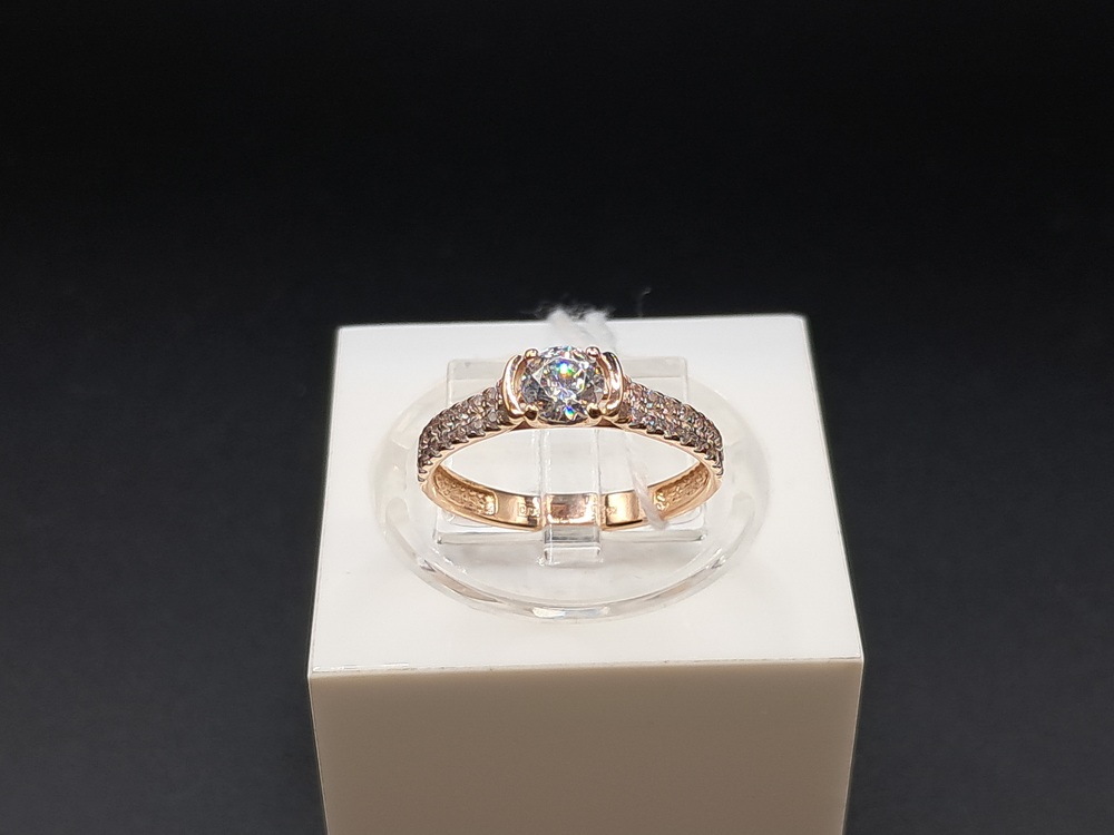 КОЛКМИ585 КОЛЬЦО С КАМНЯМИ (Au 585)