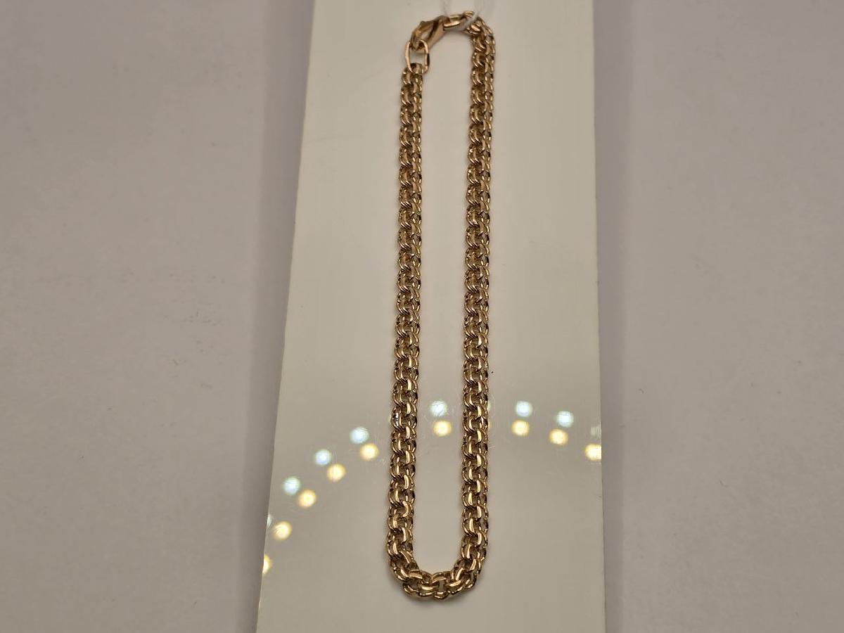 БЛБ585 БРАСЛЕТ ПОЛНОВЕСНЫЙ Бисмарк (Au 585)