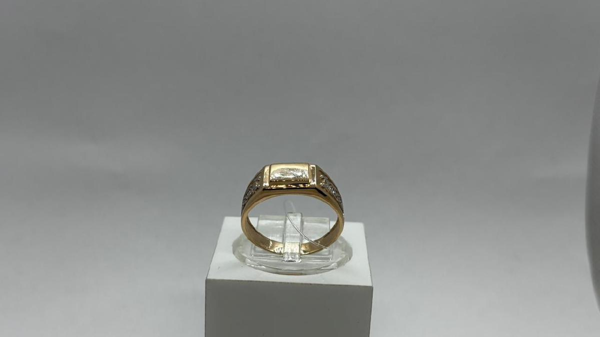 КОЛЬЦО С КАМНЯМИ (Au 585)