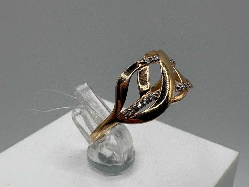 КОЛЬЦО С КАМНЯМИ (Au 585)