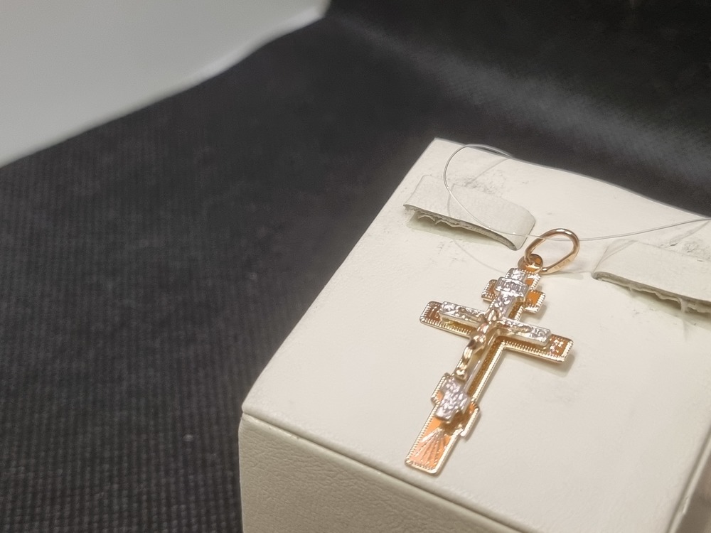 ПОДВЕСКА КРЕСТ (Au 585)