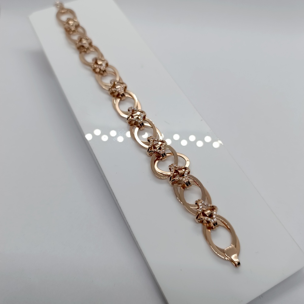 Б585 БРАСЛЕТ С КАМНЯМИ (Au 585)