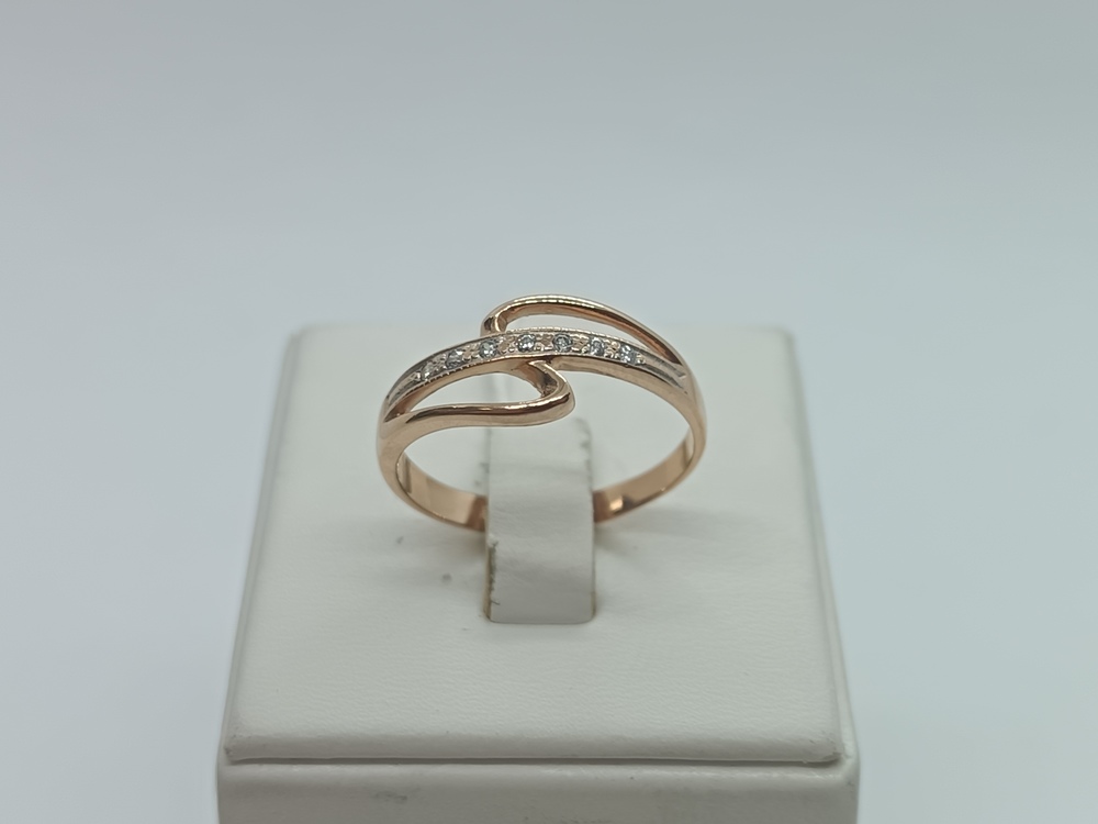 КОЛЬЦО С КАМНЯМИ (Au 585)