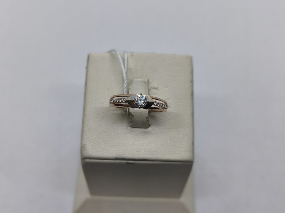 КОЛКМИ585 КОЛЬЦО С КАМНЯМИ (Au 585)