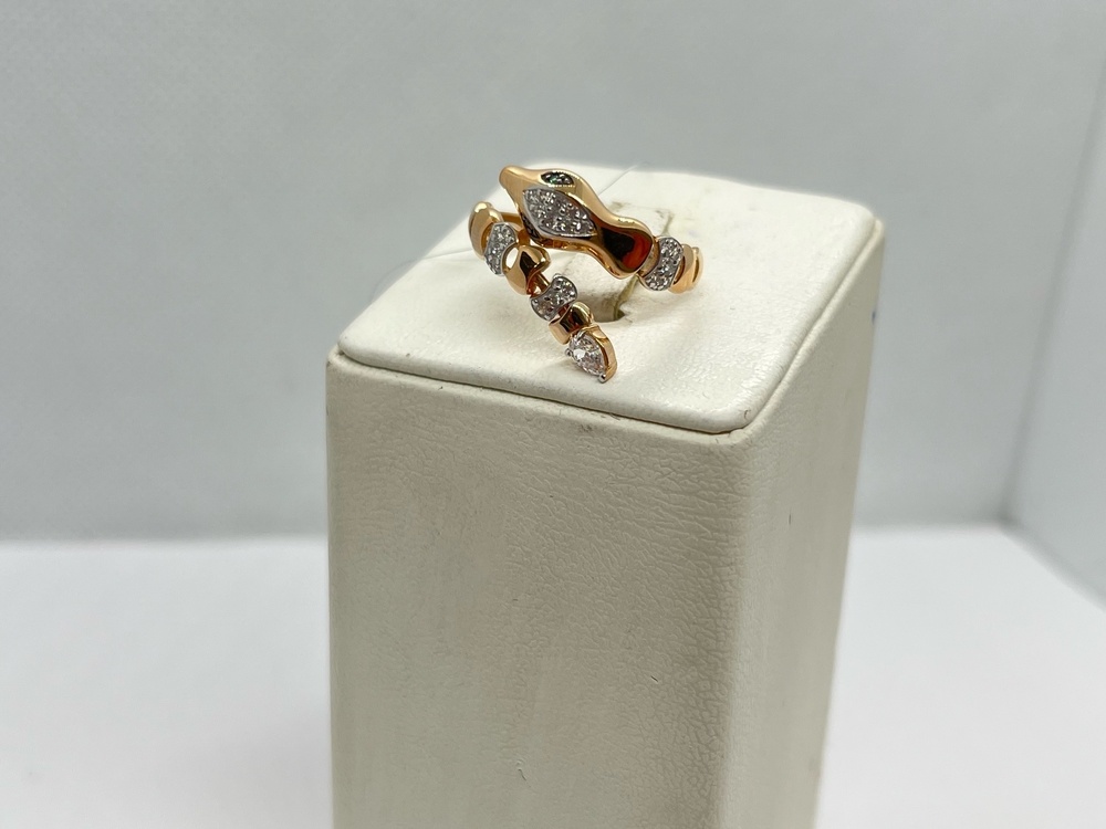 КОЛЬЦО С КАМНЯМИ (Au 585)