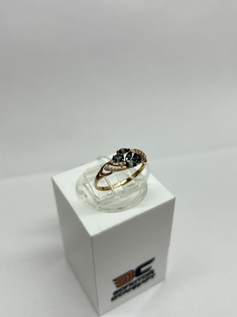 КОЛКМИ585 КОЛЬЦО С КАМНЯМИ (Au 585)