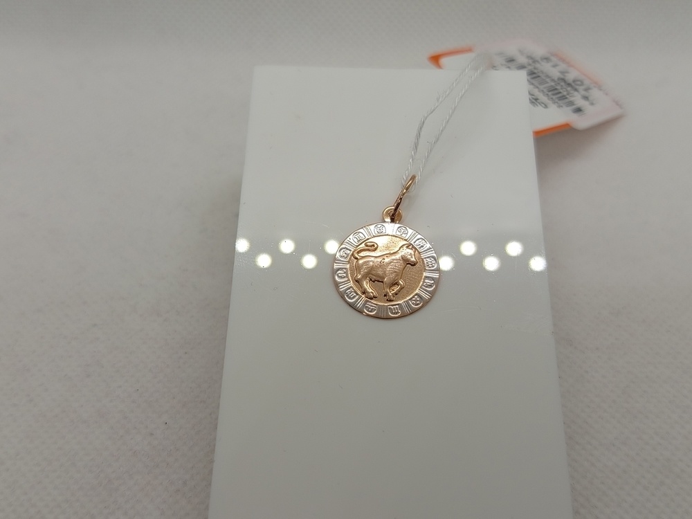 ПОДВЕСКА ЗНАК ЗОДИАКА ТЕЛЕЦ (Au 585)