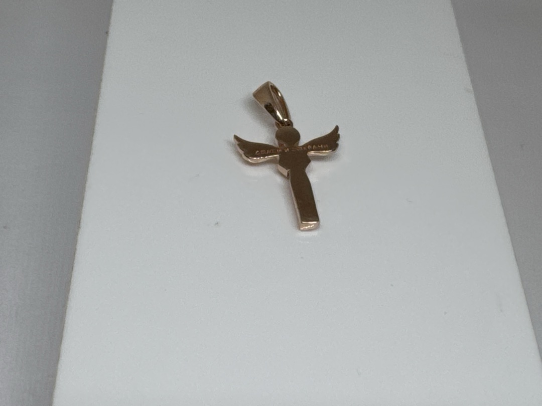 ПОДИКМ585 ПОДВЕСКА ИКОНА С КАМНЕМ (Au 585)