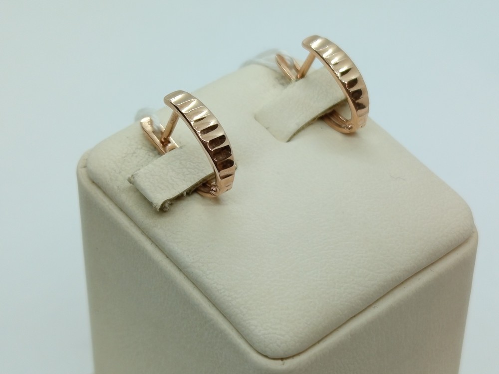 СЕРЬГИ БЕЗ КАМНЯ (Au 585)