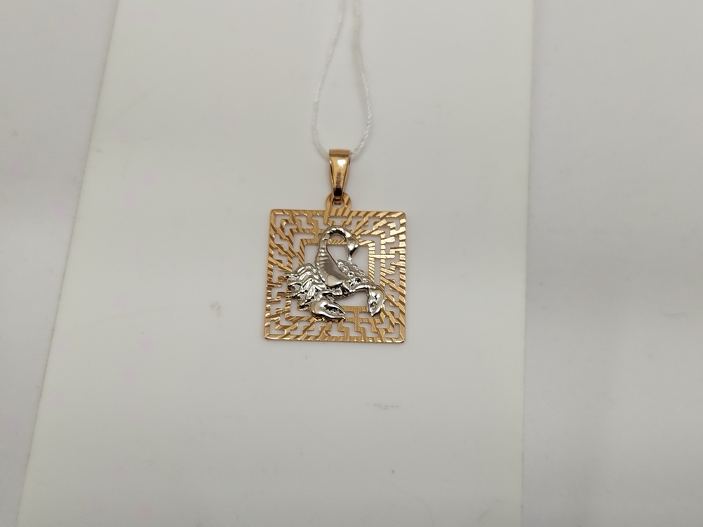 ПОДВЕСКА ЗНАК ЗОДИАКА СКОРПИОН Au 585