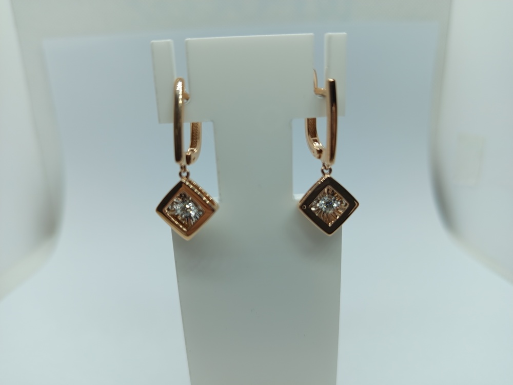 СЕРЬГИ БРИЛЛИАНТ (Au 585)