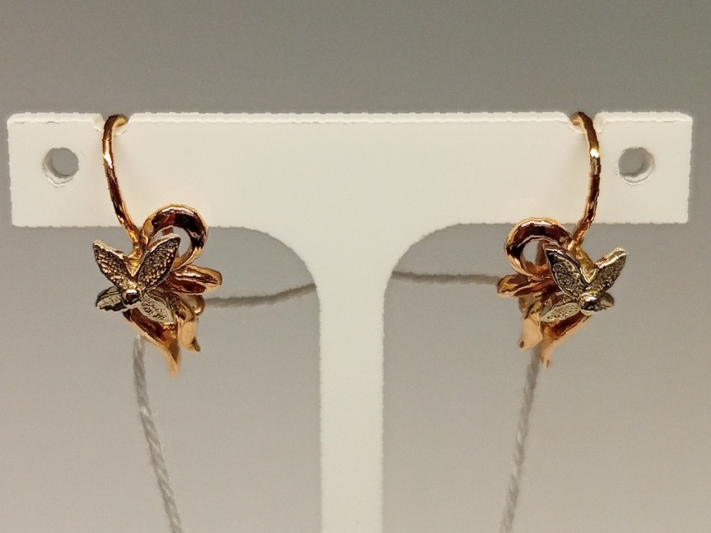 СБКМ585 СЕРЬГИ БЕЗ КАМНЯ (Au 585)