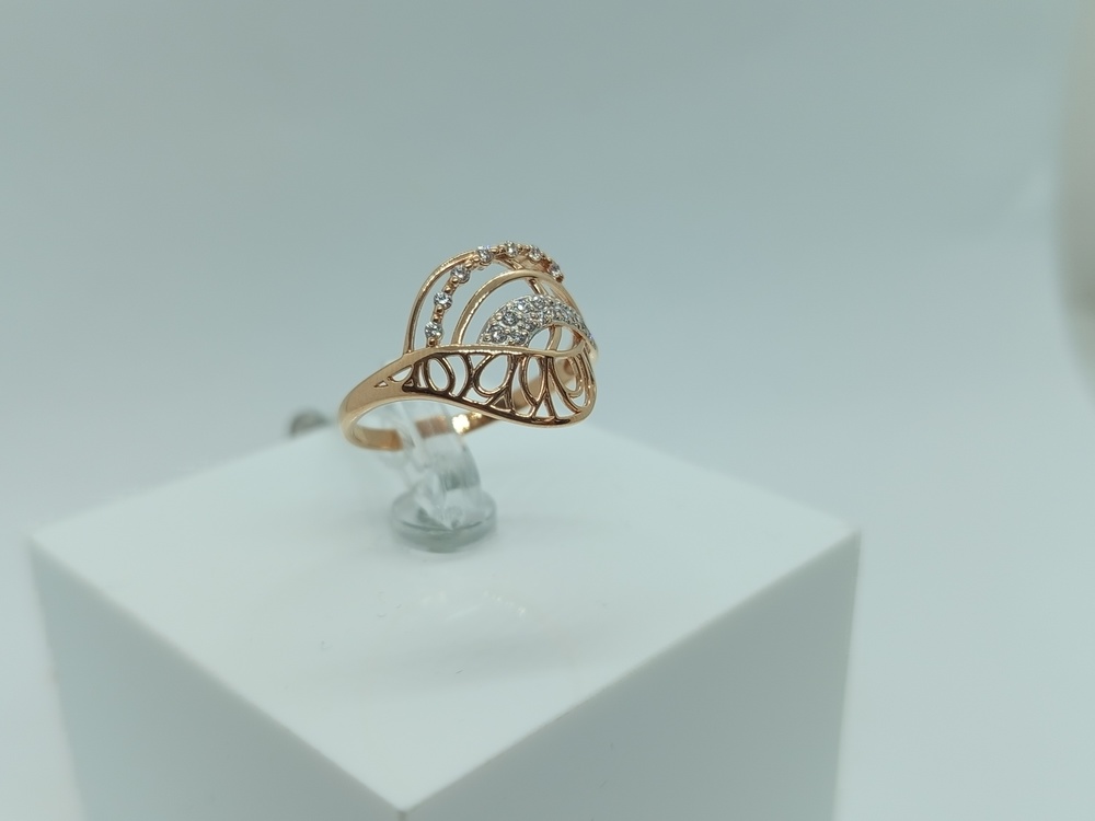 КОЛКМИ585 КОЛЬЦО С КАМНЯМИ (Au 585)