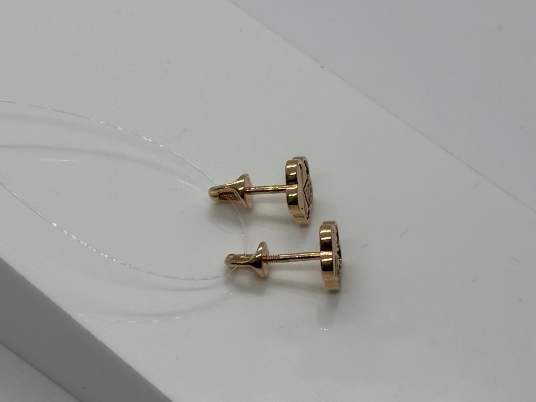 СЕРЬГИ ПУСЕТЫ с камнем (Au 585)