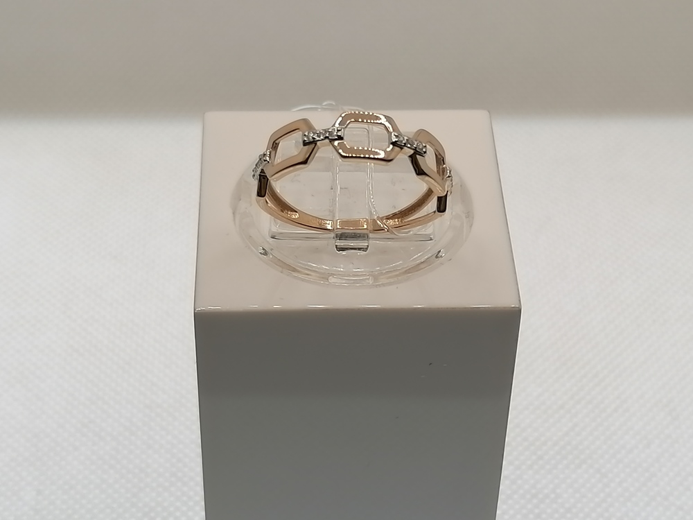 КОЛЬЦО С КАМНЯМИ (Au 585)