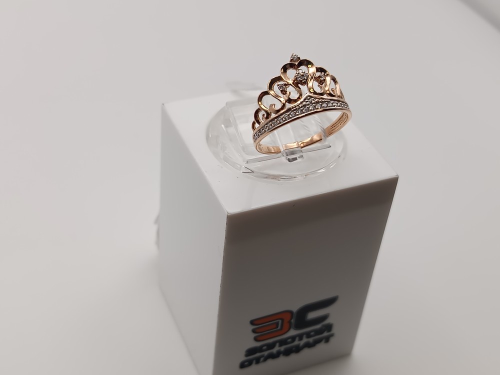 КОЛЬЦО С КАМНЯМИ (Au 585)