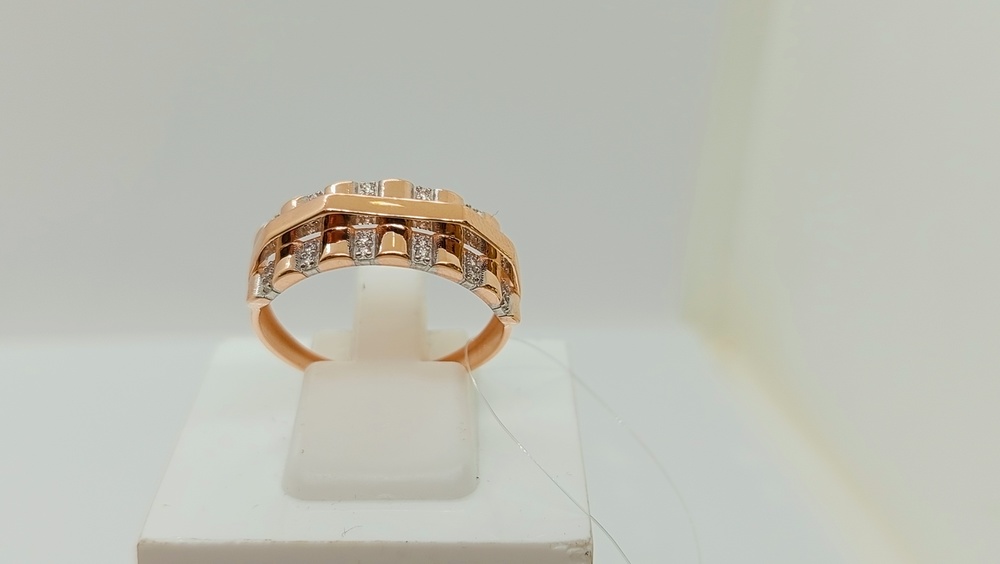 КОЛЬЦО С КАМНЯМИ (Au 585)