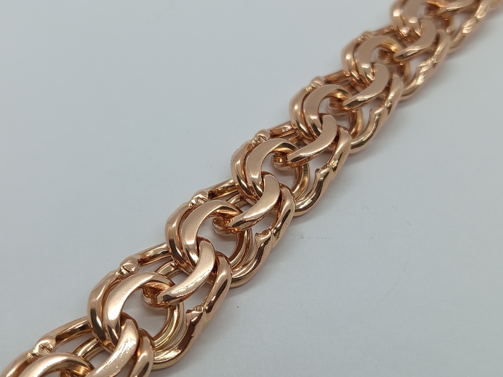 БЛБ585 БРАСЛЕТ ПОЛНОВЕСНЫЙ Бисмарк (Au 585)