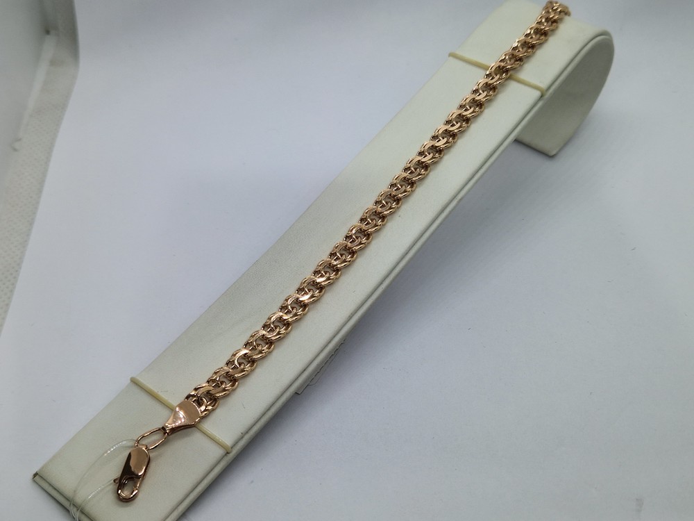 БРАСЛЕТ ПУСТОТЕЛЫЙ Бисмарк (Au 585)