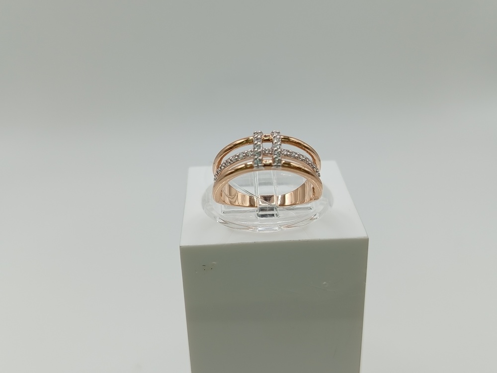 КОЛЬЦО С КАМНЯМИ (Au 585)