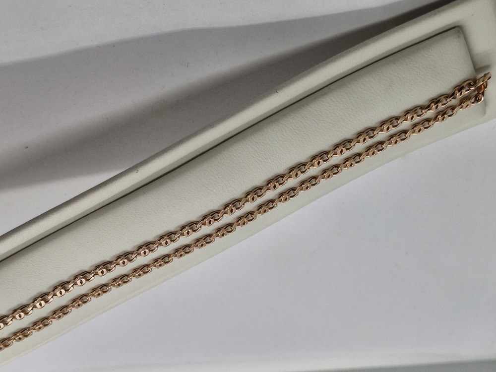 ЦЕПЬ ПОЛНОВЕСНАЯ Птичий глаз(глаз пантеры) (Au 585)