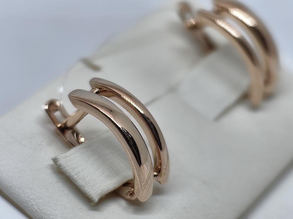 СЕРЬГИ БЕЗ КАМНЯ (Au 585)