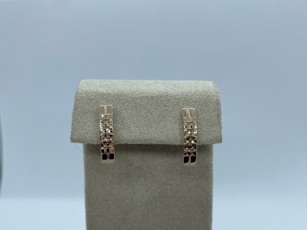 СЕРЬГИ БЕЗ КАМНЯ (Au 585)