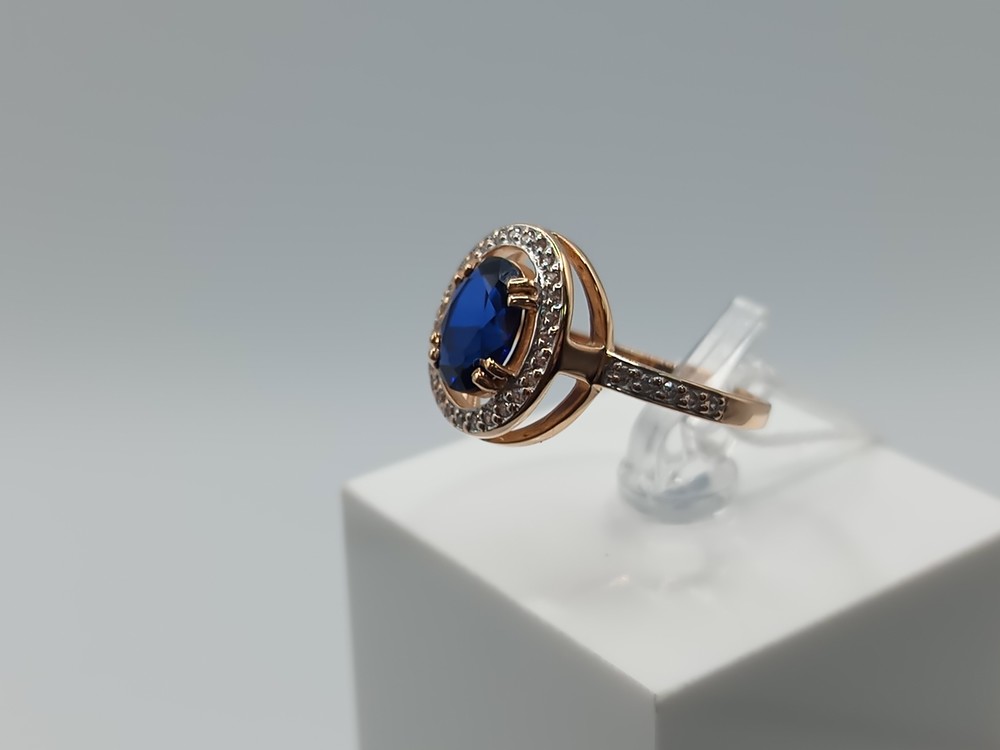 КОЛКМИ585 КОЛЬЦО С КАМНЯМИ (Au 585)