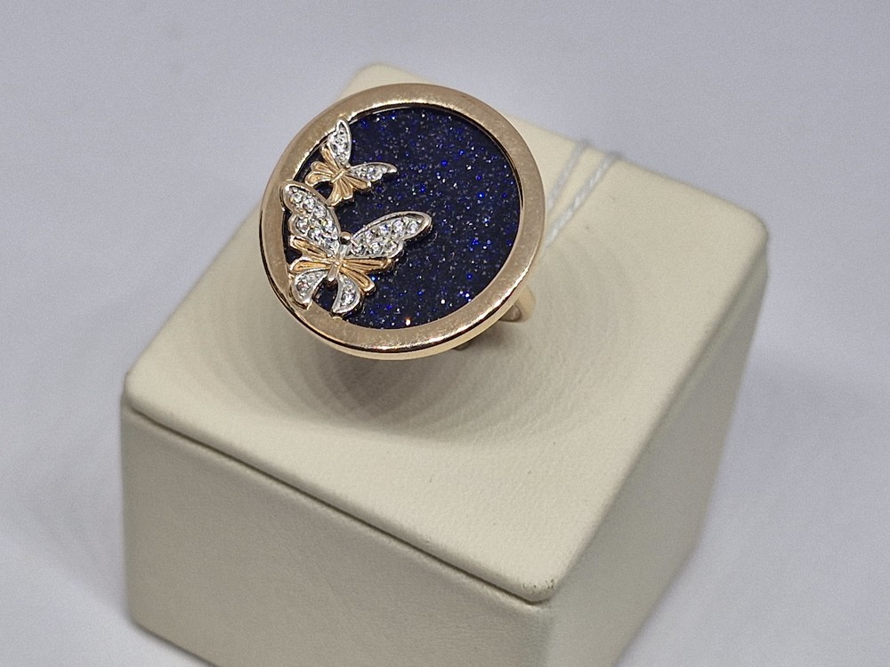 КОЛКМИ585 КОЛЬЦО С КАМНЯМИ (Au 585)