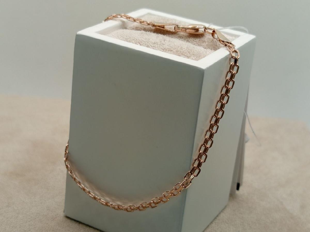 БРАСЛЕТ ПОЛНОВЕСНЫЙ Бисмарк машинный (Au 585)