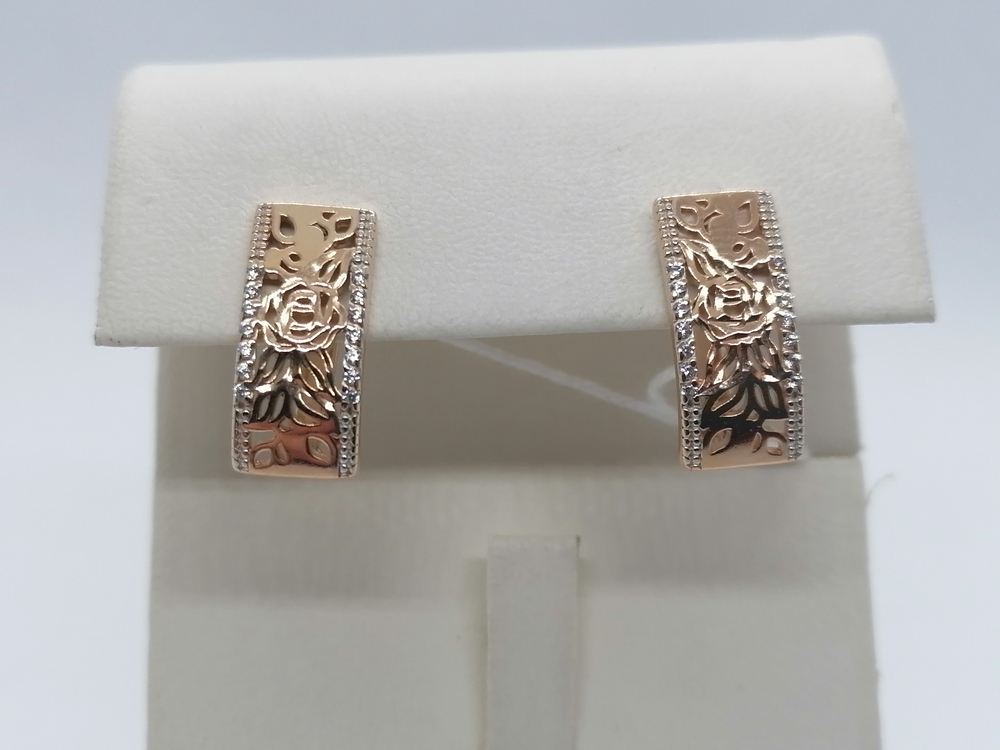 СЕРЬГИ С КАМНЯМИ (Au 585)