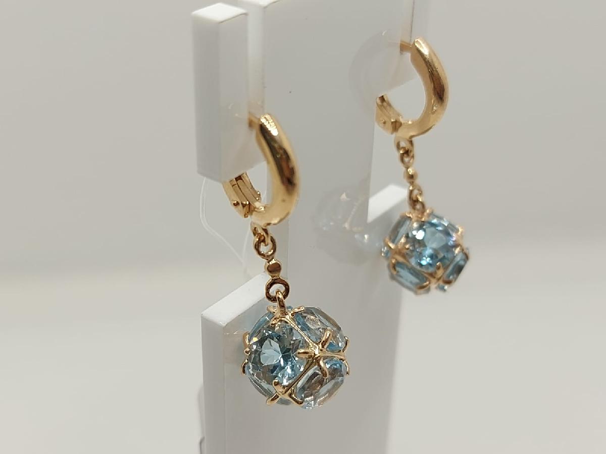 СЕРЬГИ С КАМНЯМИ (Au 585)