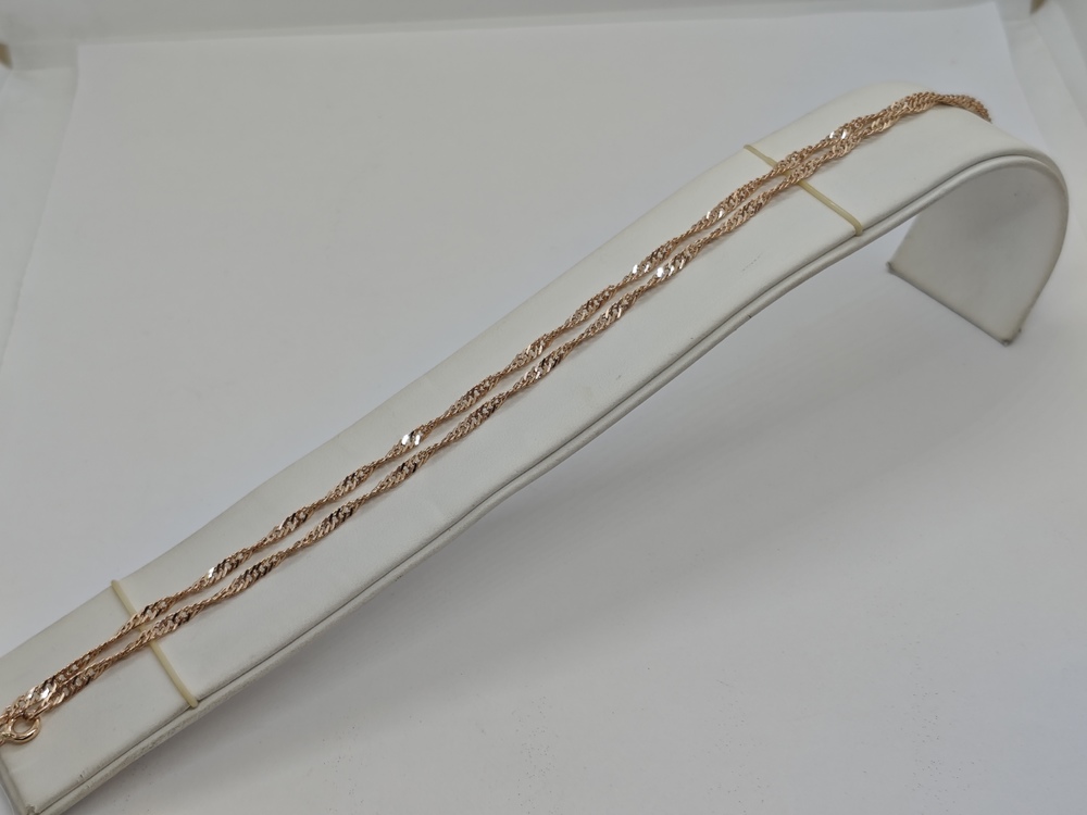 ЦЕПЬ ПУСТОТЕЛАЯ Сингапур (Au 585)